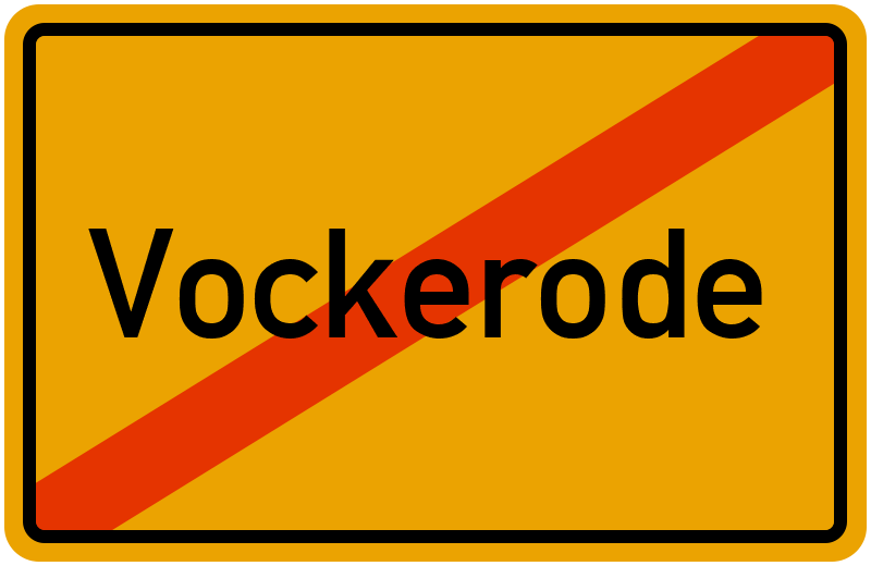 Ortsschild Vockerode