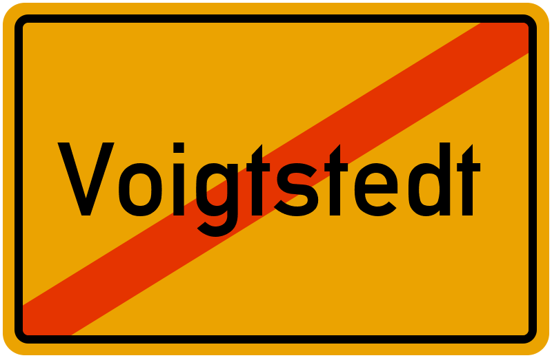Ortsschild Voigtstedt