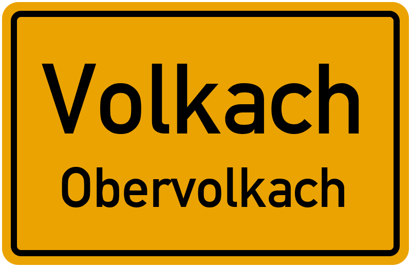 Ortsschild Volkach