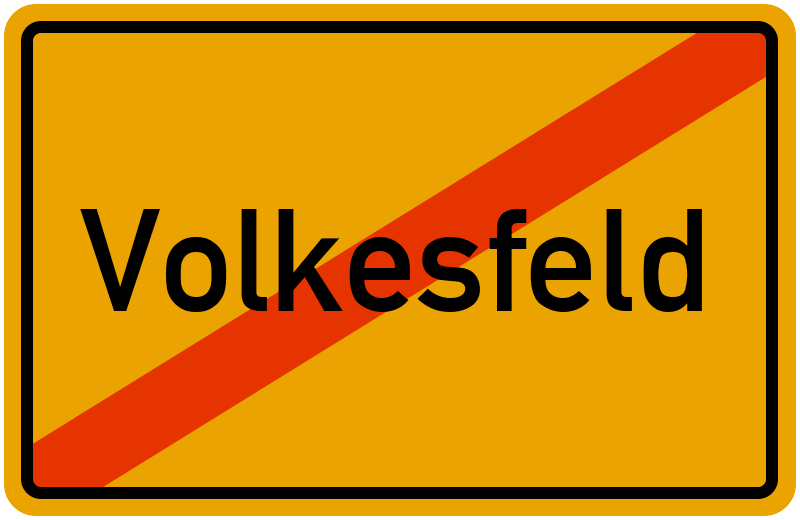 Ortsschild Volkesfeld