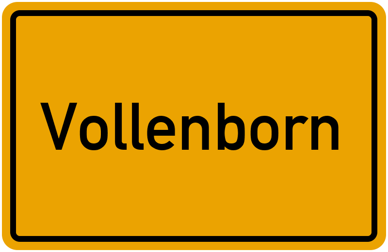 Ortsschild Vollenborn