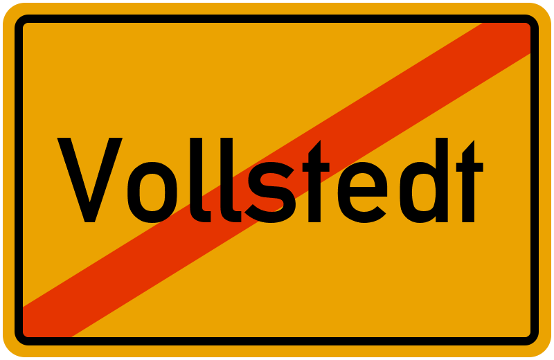 Ortsschild Vollstedt