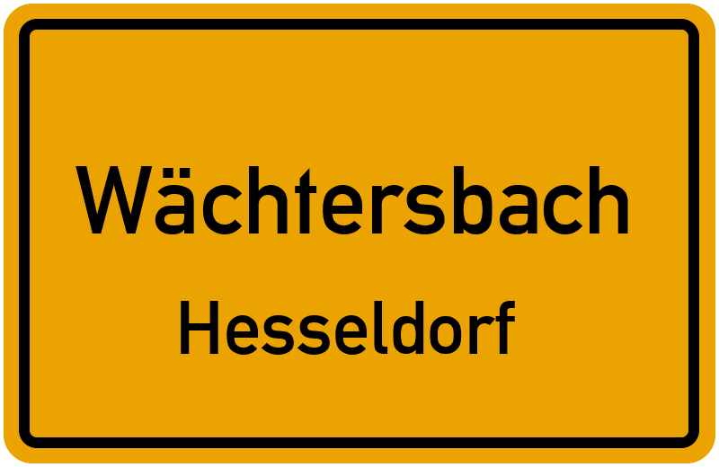Ortsschild Wächtersbach