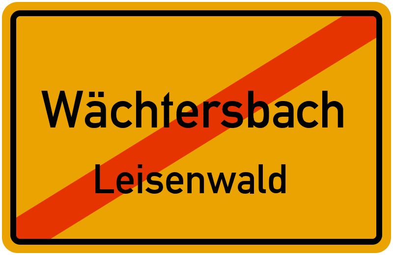 Ortsschild Wächtersbach