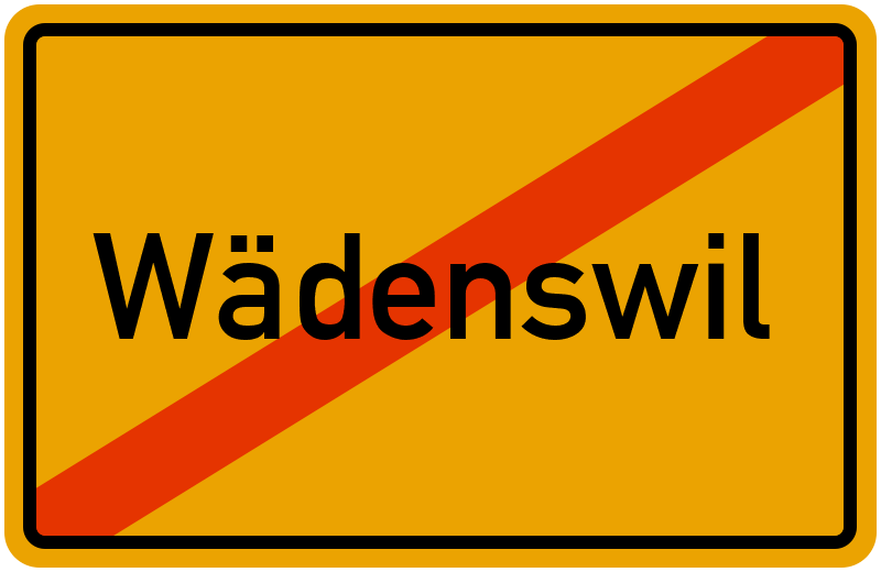 Ortsschild Wädenswil