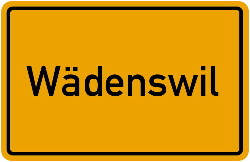 Ortsschild Wädenswil