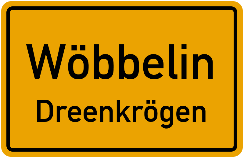 Ortsschild Wöbbelin