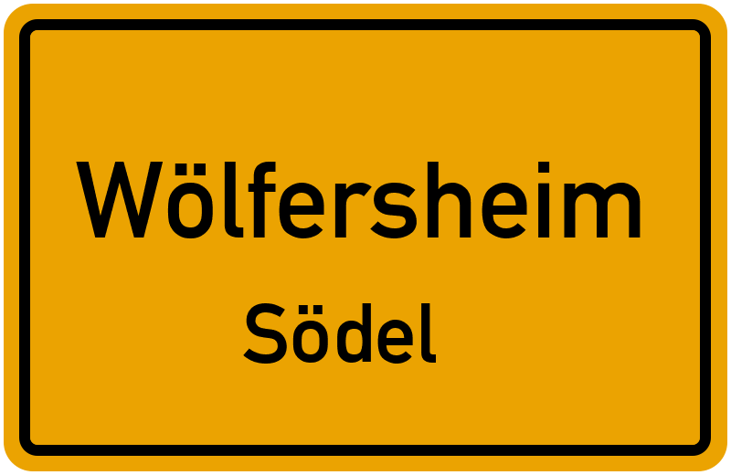 Ortsschild Wölfersheim