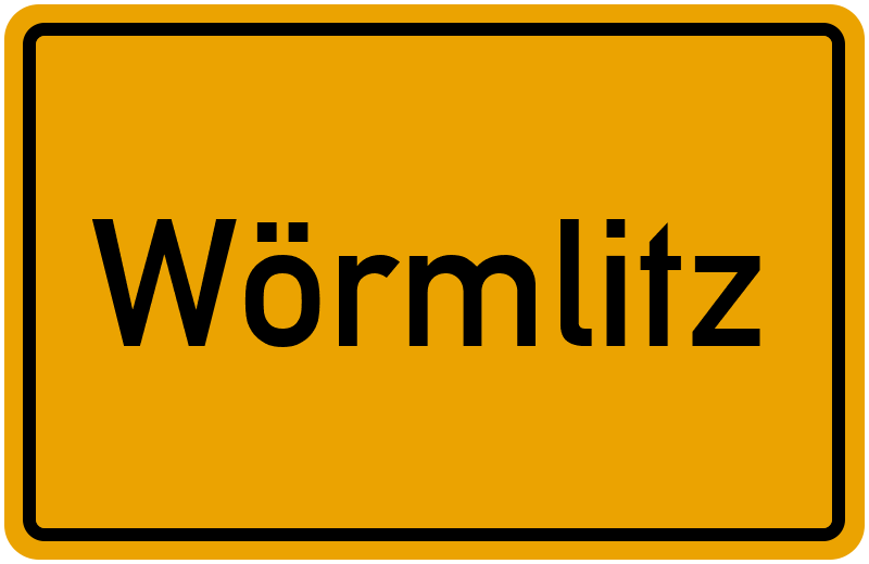 Ortsschild Wörmlitz