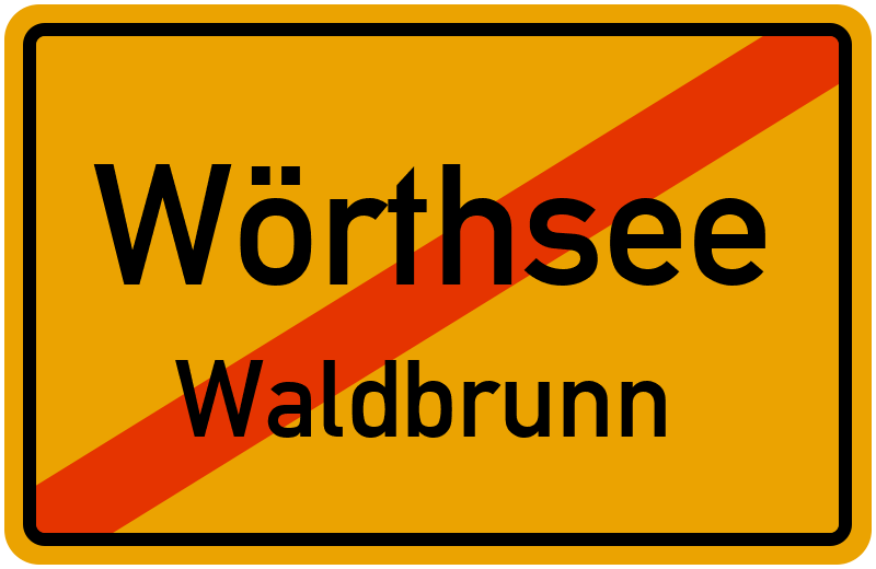 Ortsschild Wörthsee