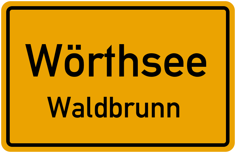 Ortsschild Wörthsee