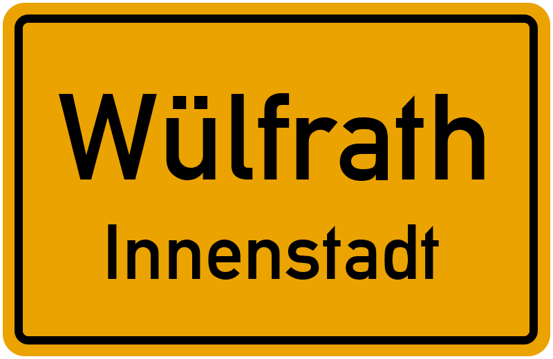 Ortsschild Wülfrath