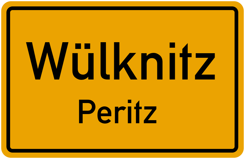Ortsschild Wülknitz
