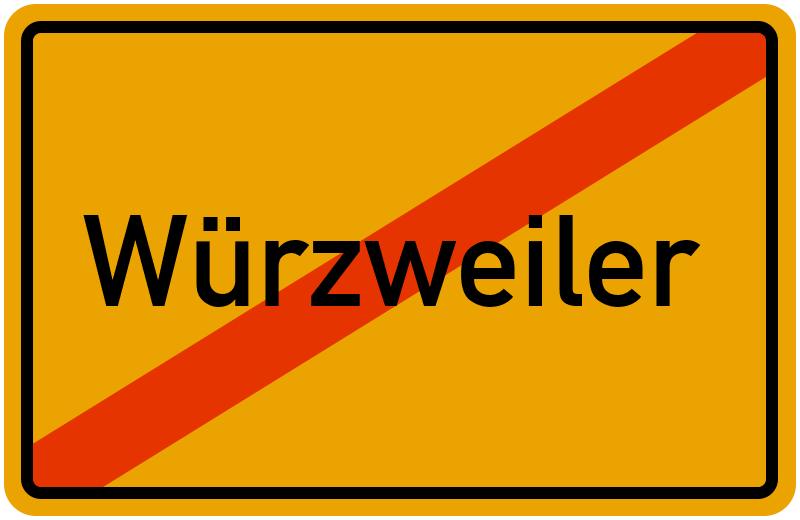 Ortsschild Würzweiler
