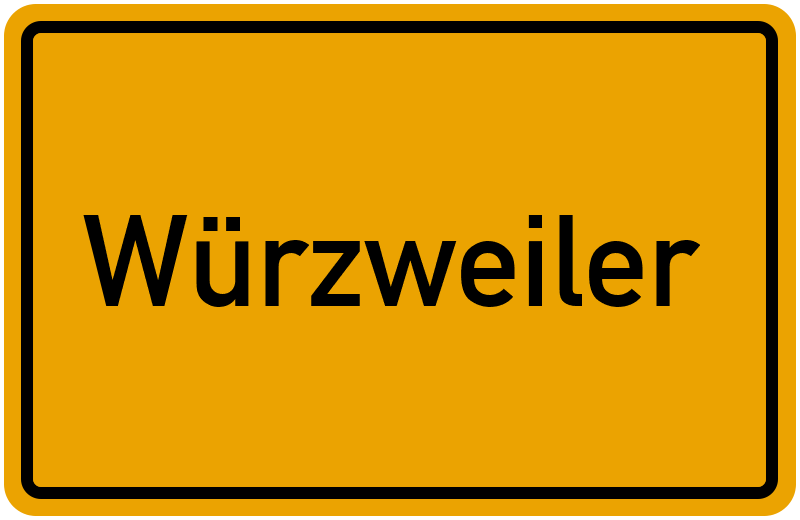 Ortsschild Würzweiler
