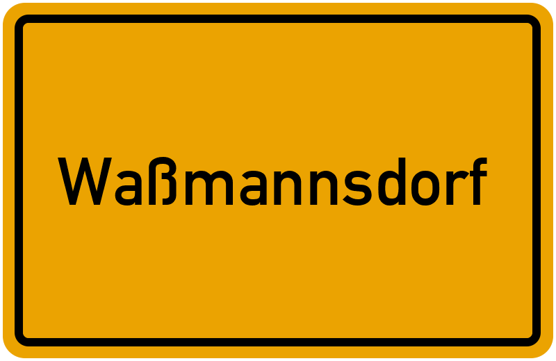 Ortsschild Waßmannsdorf
