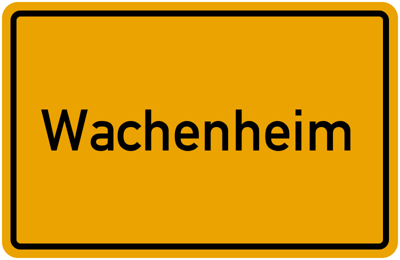 Ortsschild Wachenheim