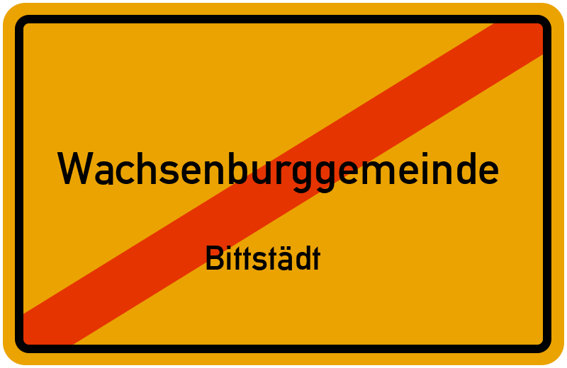 Ortsschild Wachsenburggemeinde