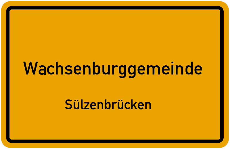 Ortsschild Wachsenburggemeinde