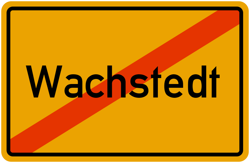 Ortsschild Wachstedt