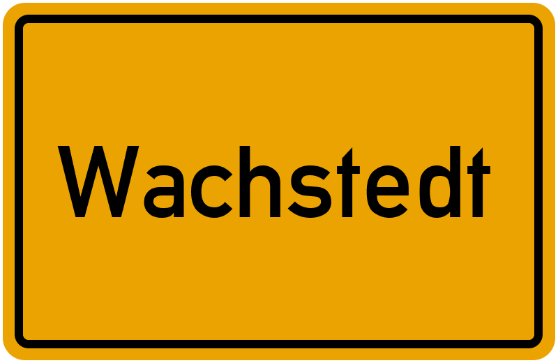 Ortsschild Wachstedt