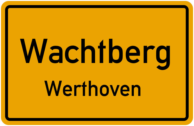 Ortsschild Wachtberg