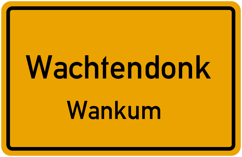 Ortsschild Wachtendonk