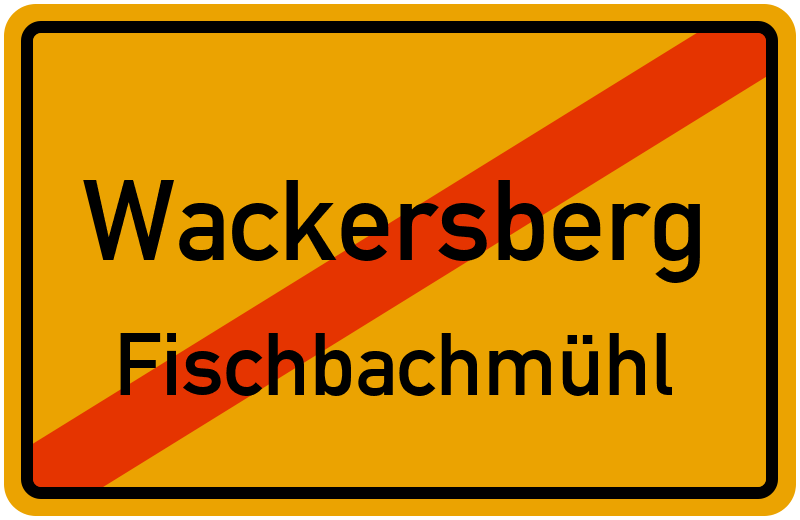 Ortsschild Wackersberg