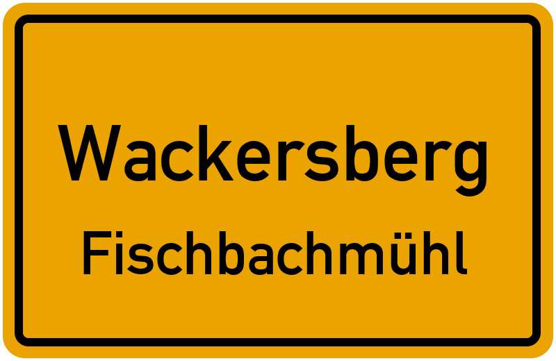 Ortsschild Wackersberg