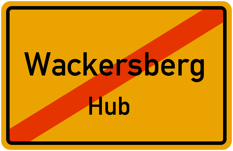 Ortsschild Wackersberg