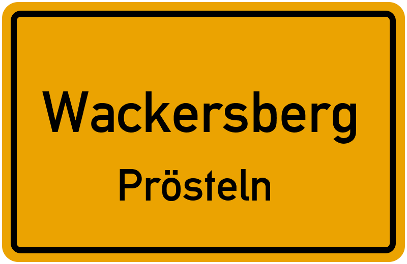 Ortsschild Wackersberg