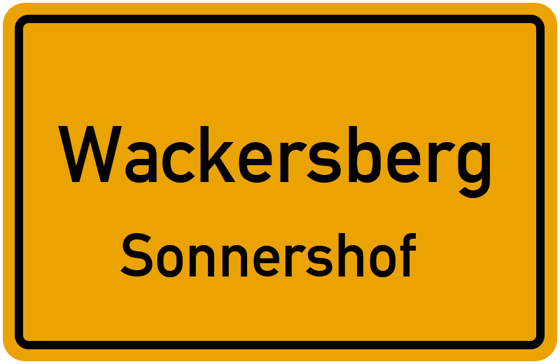 Ortsschild Wackersberg