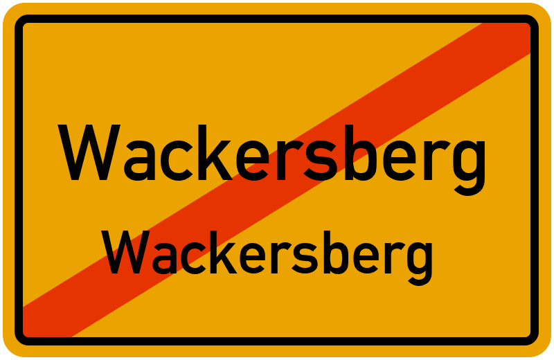 Ortsschild Wackersberg