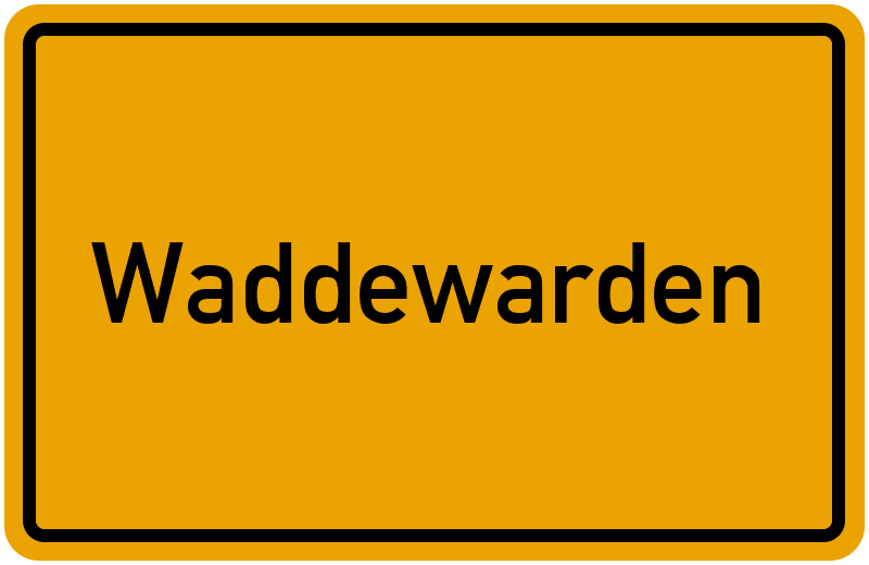 Ortsschild Waddewarden