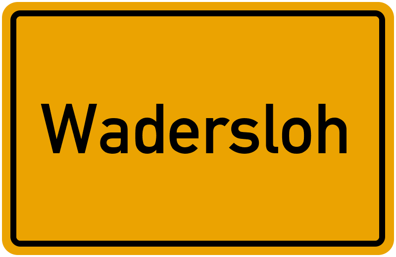 Ortsschild Wadersloh