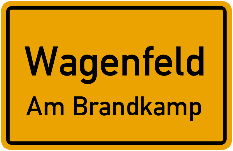 Ortsschild Wagenfeld