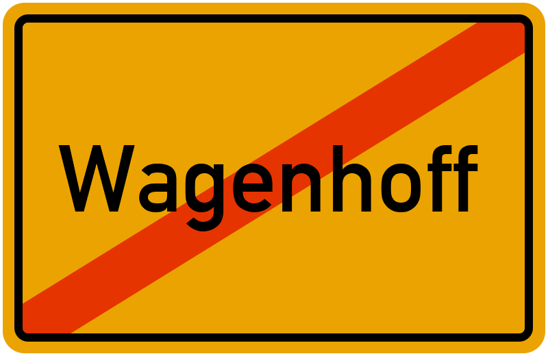 Ortsschild Wagenhoff