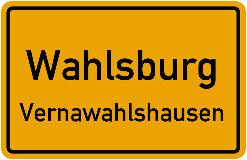 Ortsschild Wahlsburg