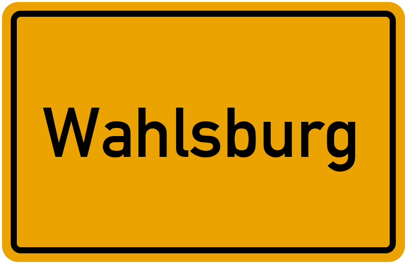 Ortsschild Wahlsburg