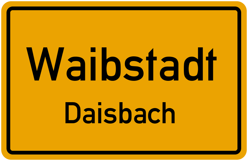 Ortsschild Waibstadt