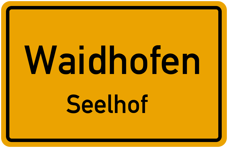 Ortsschild Waidhofen