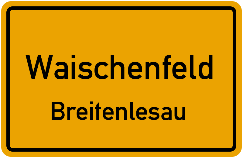 Ortsschild Waischenfeld