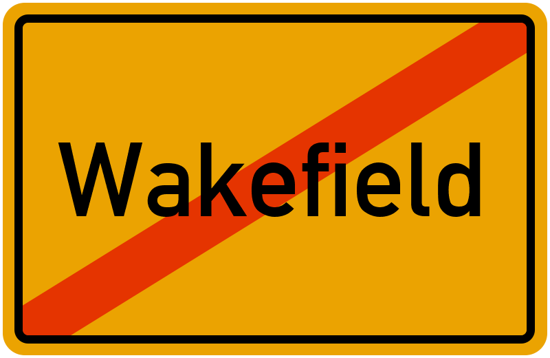 Ortsschild Wakefield