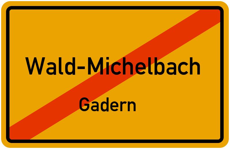 Ortsschild Wald-Michelbach