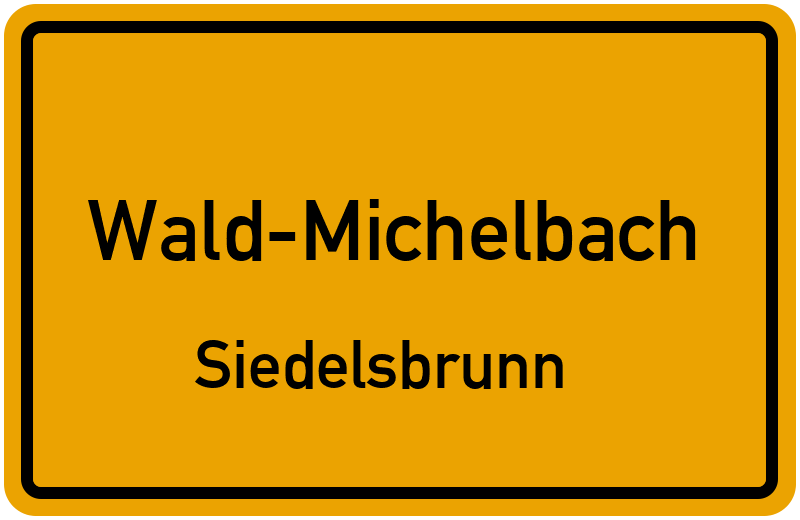 Ortsschild Wald-Michelbach