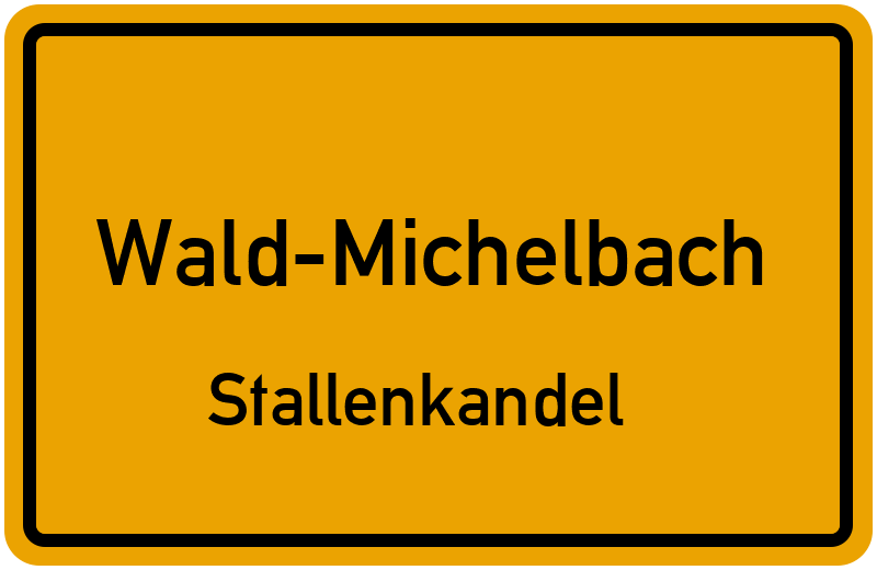 Ortsschild Wald-Michelbach