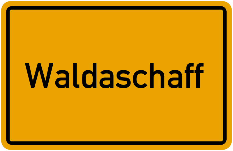 Ortsschild Waldaschaff