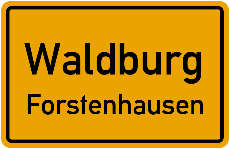 Ortsschild Waldburg