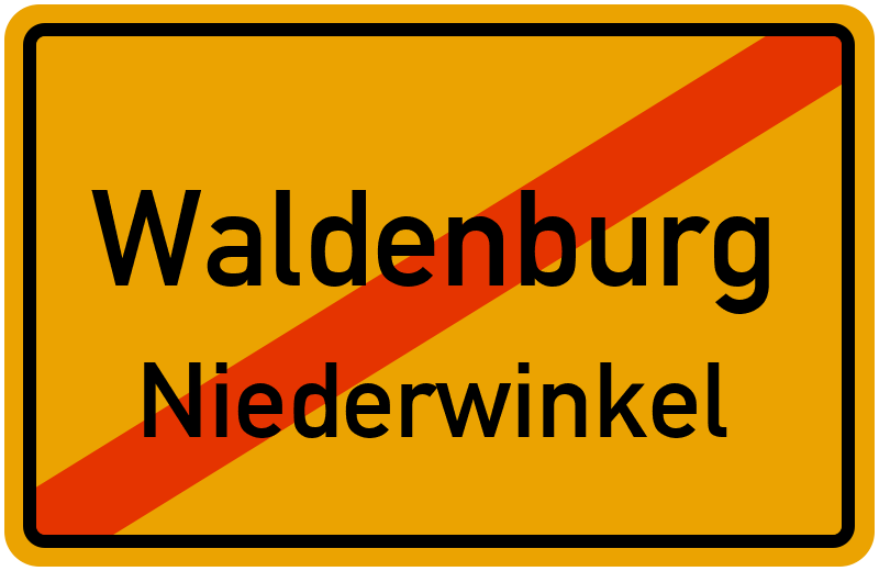 Ortsschild Waldenburg