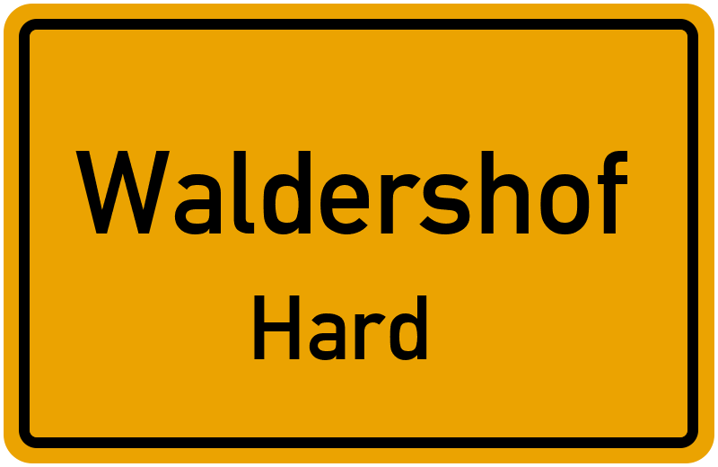 Ortsschild Waldershof